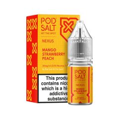 Pod Salt Nexus - Mango Strawberry Peach - 10ml E-liquid (Nic Salt) Pod Salt Nexus - Mango Strawberry Peach - 10ml E-liquid (Nic Salt)