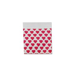 Heart Zip Bags 50 x 50 mm - 100 pcs Heart Zip Bags 50 x 50 mm - 100 pcs
