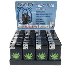 Takito - 3D Leaf Piezo Slim Electronic Lighters Takito - 3D Leaf Piezo Slim Electronic Lighters