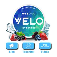 VELO - Icy Berries (SE) - Nicotine Pouches - 8 mg VELO - Icy Berries (SE) - Nicotine Pouches - 8 mg