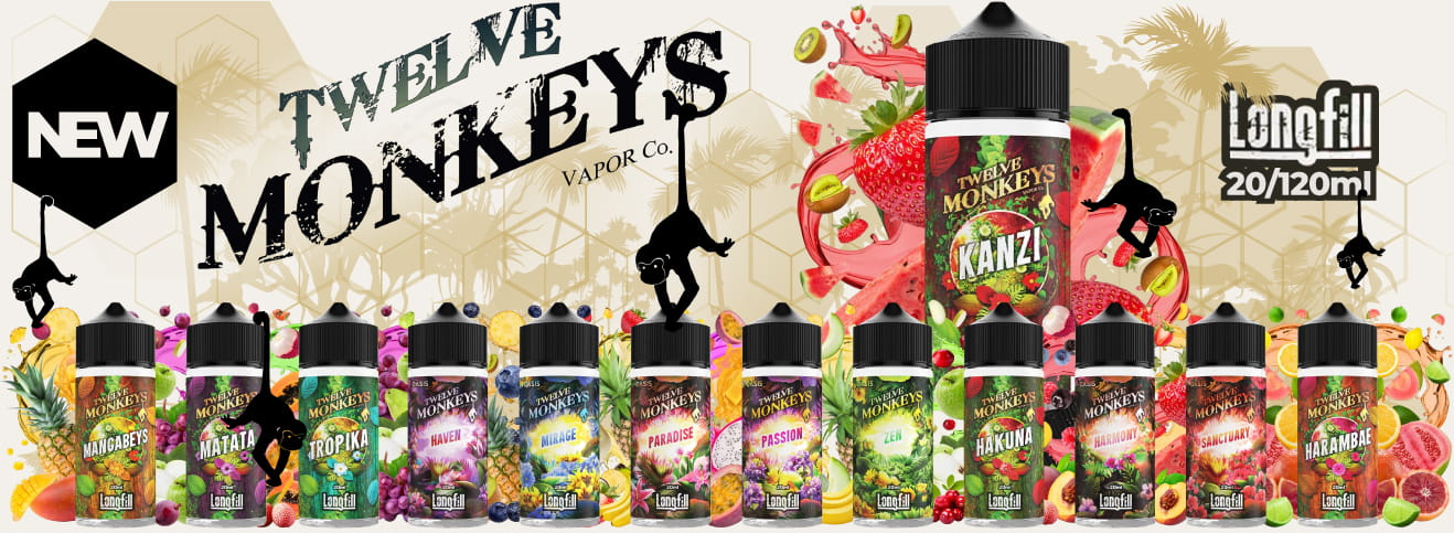 vape new neu nouveaou nuovo liquid Liquide twelve monkeys matata kanzi