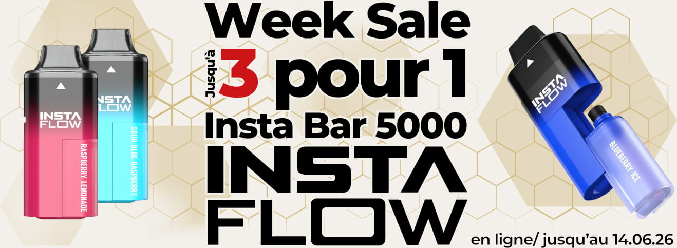 vape kit set insta bar flow 5000 aktion sale dampfi
