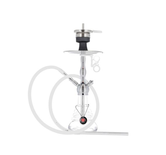 Chicha Amy Deluxe - Small Rips 470 - argent/blanc - 2 tuyaux Chicha Amy Deluxe - Small Rips 470 - argent/blanc - 2 tuyaux