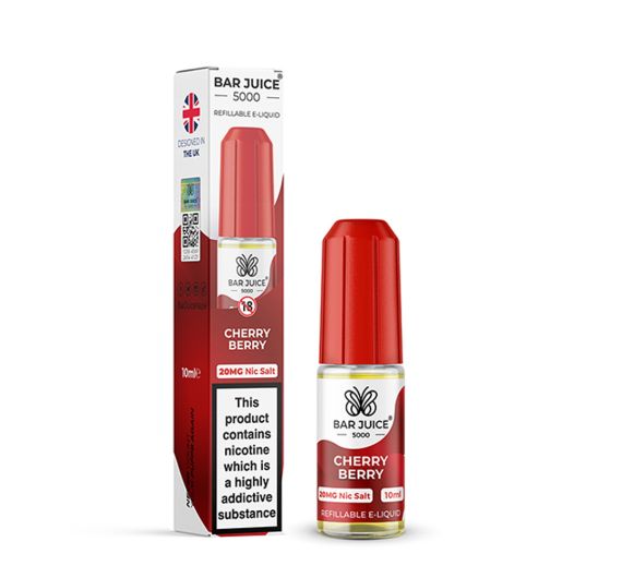 Bar Juice 5000 - Cerise fruits rouges - E-liquide 10 ml (Sels de nicotine) Bar Juice 5000 - Cerise fruits rouges - E-liquide 10 ml (Sels de nicotine)