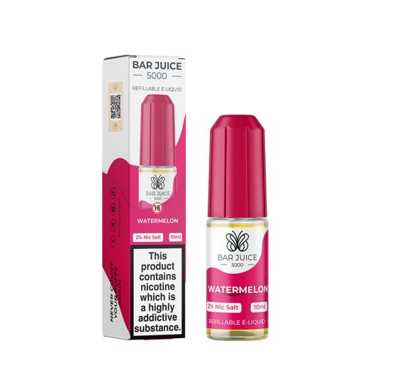 Bar Juice 5000 - Pastèque - E-liquide 10ml (Sels de nicotine) Bar Juice 5000 - Pastèque - E-liquide 10ml (Sels de nicotine)