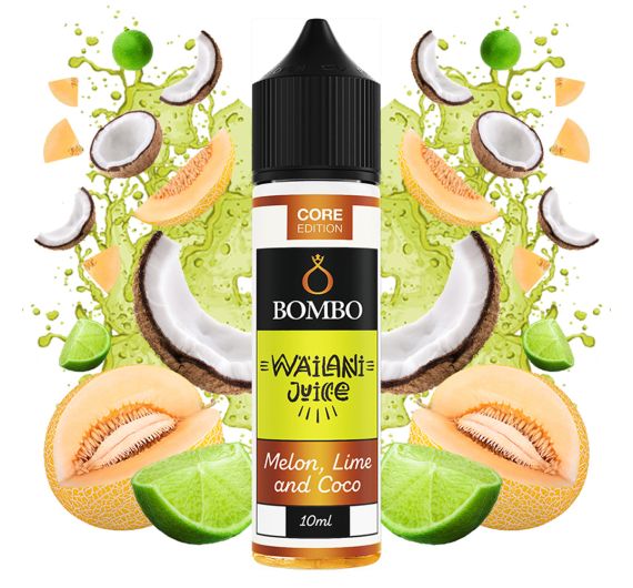 Bombo Wailani Juice - Melon, citron vert et coco - Arôme Longfill 10/60 ml Bombo Wailani Juice - Melon, citron vert et coco - Arôme Longfill 10/60 ml