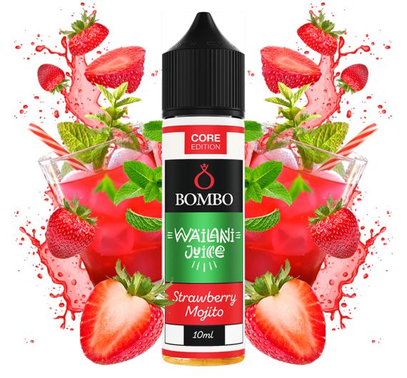 Bombo Wailani Juice - Mojito à la fraise - Arôme Longfill 10/60 ml Bombo Wailani Juice - Mojito à la fraise - Arôme Longfill 10/60 ml