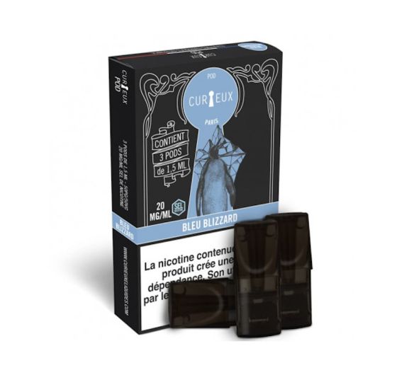 Cartouches Curieux X3 - Blue Blizzard - NS 3 x 1,5 ml