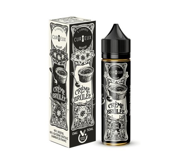 Curieux Dessert - Crème brûlée - E-liquide 50/60 ml (Shortfill)