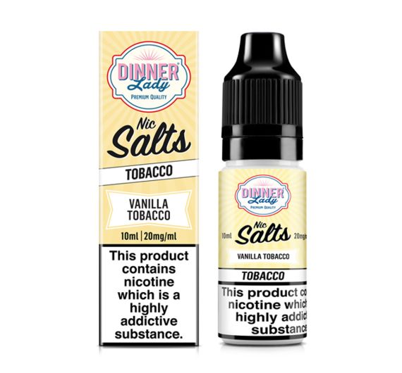Dinner Lady TOBACCO - Vanilla Tobacco - E-liquide 10 ml aux sels de nicotine - NOUVEAUTÉ !