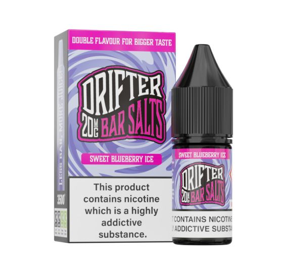 Drifter Bar Salts - Sweet Blueberry Ice - 10ml Liquid (Nik-Salz)