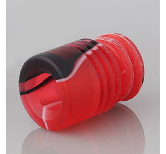 Drip Tip 011 - Acrylique rouge/noir
