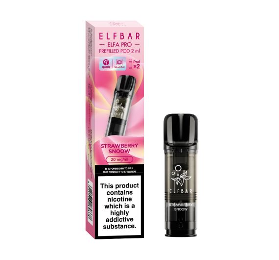 Elf Bar - ELFA PRO - 20mg - Prefilled Pod (2 Kartuschen) Strawberry Snoow (Strawberry Ice Cream)