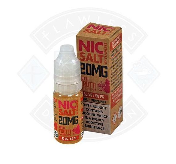 Flawless - Tutti Frutti - E-liquide 10 ml (Sels de nicotine) Flawless - Tutti Frutti - E-liquide 10 ml (Sels de nicotine)