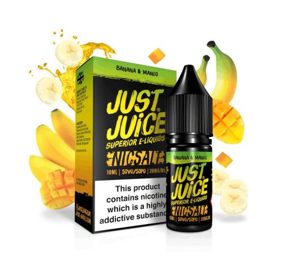 Just Juice - Banane & Mangue - E-liquide 10ml (Sels de nicotine)