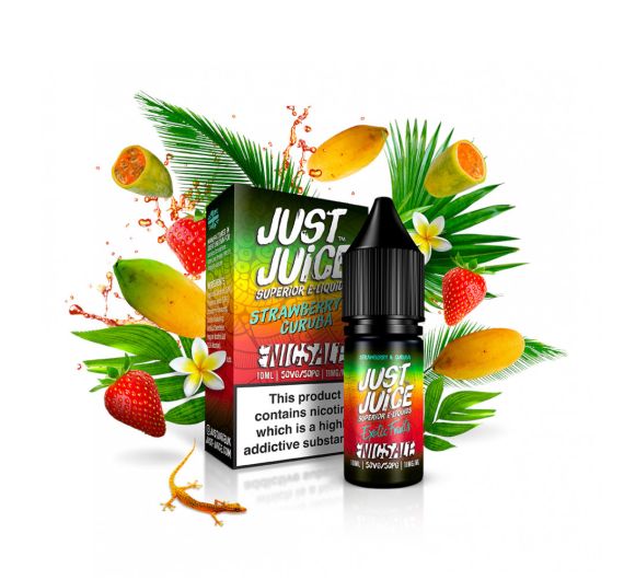 Just Juice Exotic Fruits - Fraise et curuba - E-liquide 10 ml (Sels de nicotine) Just Juice Exotic Fruits - Fraise et curuba - E-liquide 10 ml (Sels de nicotine)