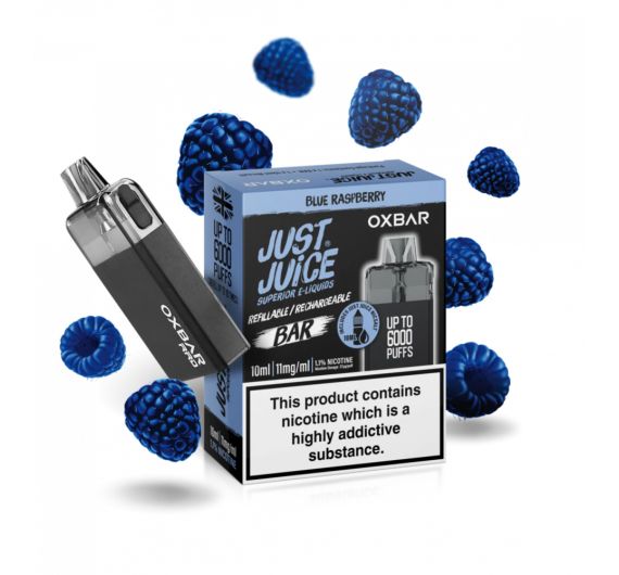 Just Juice - X Oxbar RRP - Blue Raspberry - POD System (6000 Puff) 11 mg