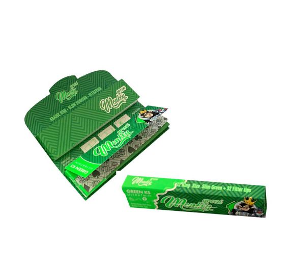 Monkey King - Feuilles à rouler Smellpack Green KSS avec tips