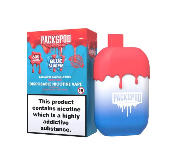 PackSpod 600 Einweg Vape Pen Blue Slurpie PackSpod 600 Einweg Vape Pen Blue Slurpie