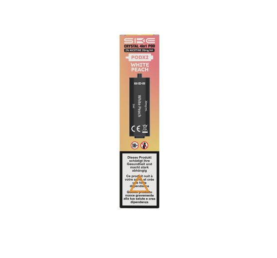 SKE Crystal 4in1 - NS20mg - Kartuschen White Peach