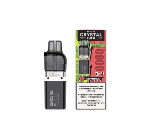 SKE Crystal CL6000 - NS20mg - Kartuschen Sour Pineapple