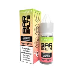 Flawless BAR SALT - Strawberry Watermelon Bubblegum - 10ml Liquide (Sels de Nicotine) Flawless BAR SALT - Strawberry Watermelon Bubblegum - 10ml Liquide (Sels de Nicotine)