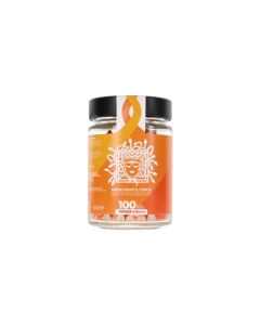 Medusafilters - Filtres à charbon actif Sunset, 100 pièces en bocal en verre Medusafilters - Filtres à charbon actif Sunset, 100 pièces en bocal en verre