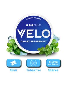 VELO - Crispy Peppermint - Pouches de nicotine - 14,3 mg VELO - Crispy Peppermint - Pouches de nicotine - 14,3 mg