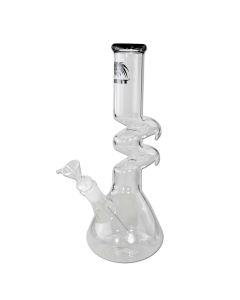 Breit - Glas Bubbler - ZickZack Breit - Glas Bubbler - ZickZack