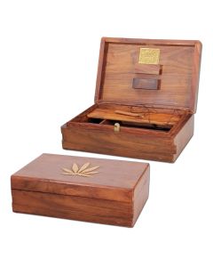 Kavatza - Leaf Holzdose avec Geheimverschluss Kavatza - Leaf Holzdose avec Geheimverschluss
