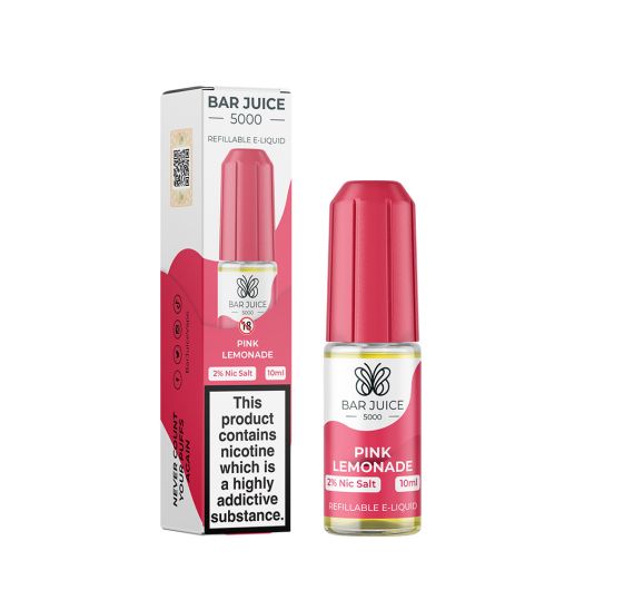 Bar Juice 5000 - Pink Lemonade - 10ml Liquide (Sels de Nicotine) Bar Juice 5000 - Pink Lemonade - 10ml Liquide (Sels de Nicotine)