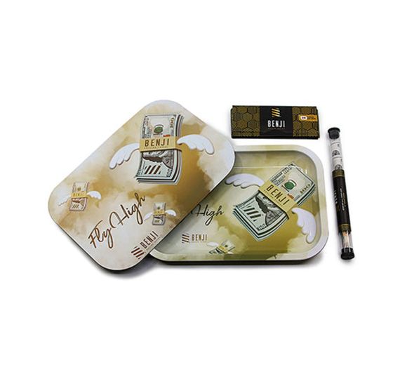 Benji - Mischschale - Metall Tablett avec Couvercle - Fly High - Kit