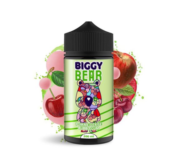 Biggy Bear - Pomme Cerise Bubble Gum - 200ml Liquide
