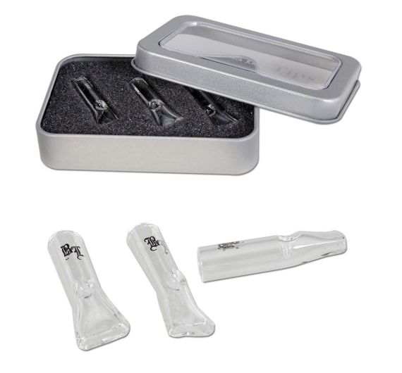 Black Leaf - 3 Glastips pour Eindrehen