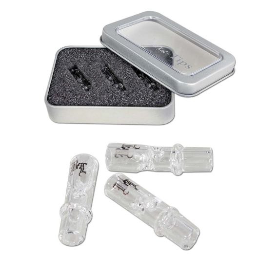 Black Leaf - 3 Glastips pour Eindrehen 8mm Black Leaf - 3 Glastips pour Eindrehen 8mm