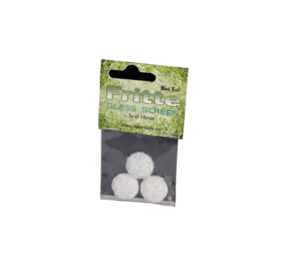 Black Leaf - Fritte Glassiebe - 18mm