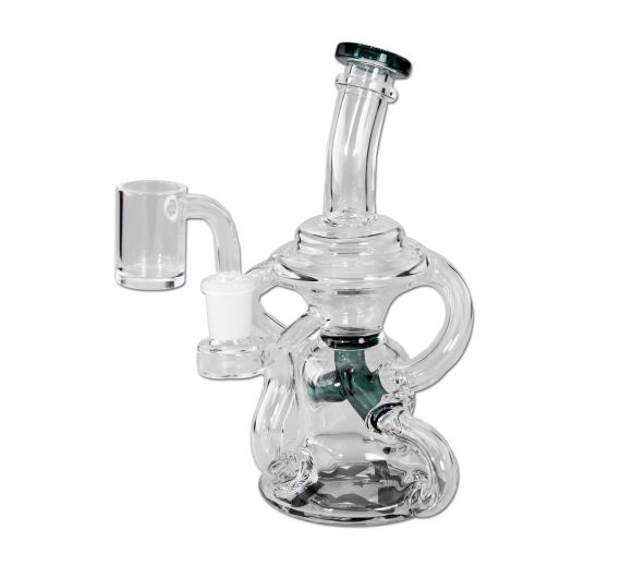 Blaze - Dabbing Rig Bong - Recycler/Grün