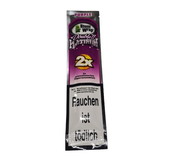 Blunt Wrap - Platinum Double PURPLE Blunt Wrap - Platinum Double PURPLE