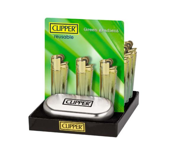 Clipper Classic - Metallfeuerzeug GREEN GRADIENT Clipper Classic - Metallfeuerzeug GREEN GRADIENT