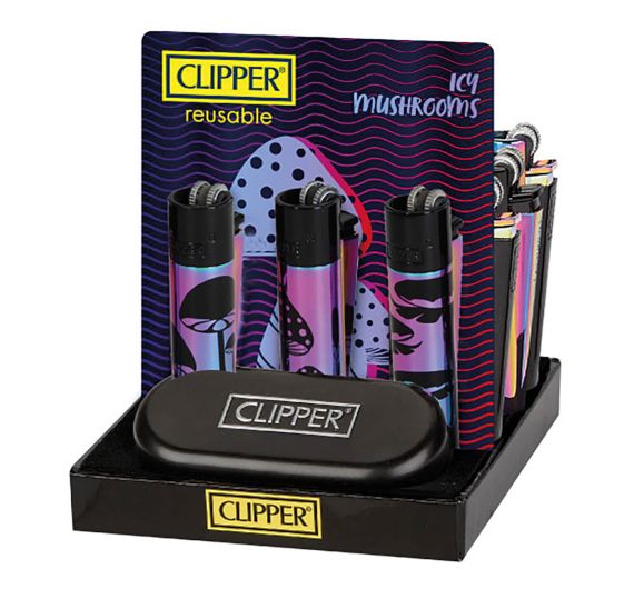 Clipper Classic - Metallfeuerzeug ICY MUSHROOM