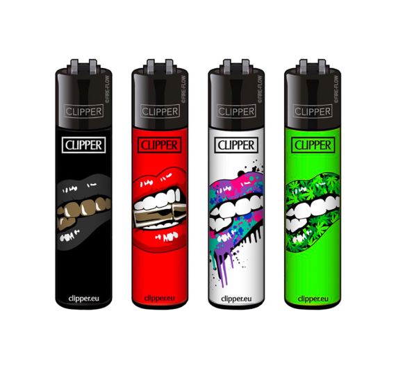 Clipper - Feuerzeug LIPS - Assortiert