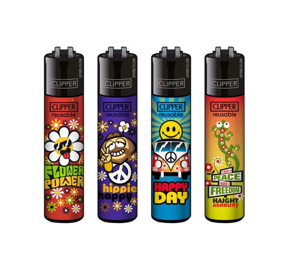 Clipper - Feuerzeuge HIPPIE #15 - Assortiert