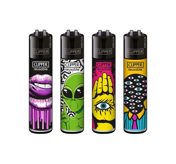 Clipper - Feuerzeuge LOVE MARTIANS - Assortiert