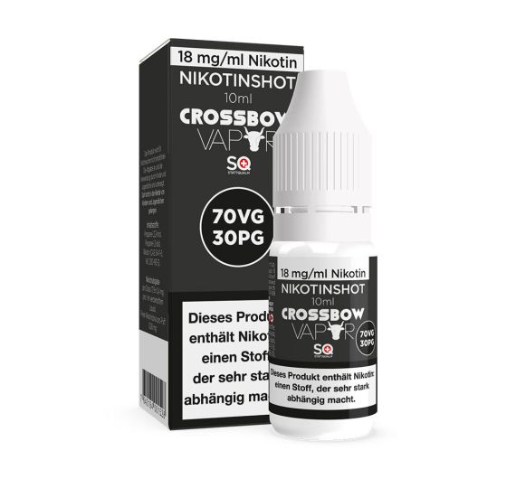 Crossbow Nikotin Shot 10ml - 70/30 (VG/PG) - 18mg Crossbow Nikotin Shot 10ml - 70/30 (VG/PG) - 18mg