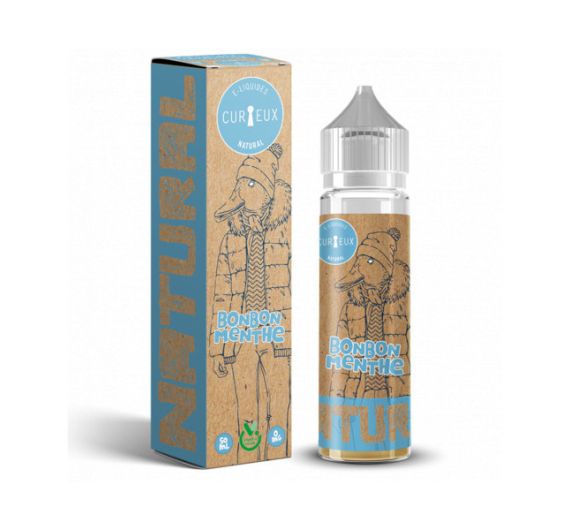 Curieux Natural - Bonbon Menthe - 50/70ml Liquide (Shortfill)