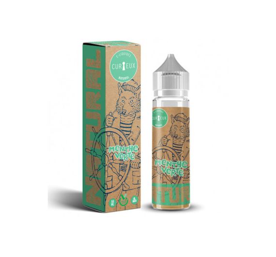 Curieux Natural - Menthe Verte - 50/60ml Liquide (Shortfill)