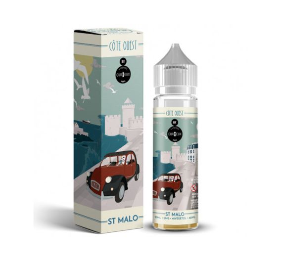 Curieux Cote Ouest - St Malo - 50/60ml Shortfill Liquide