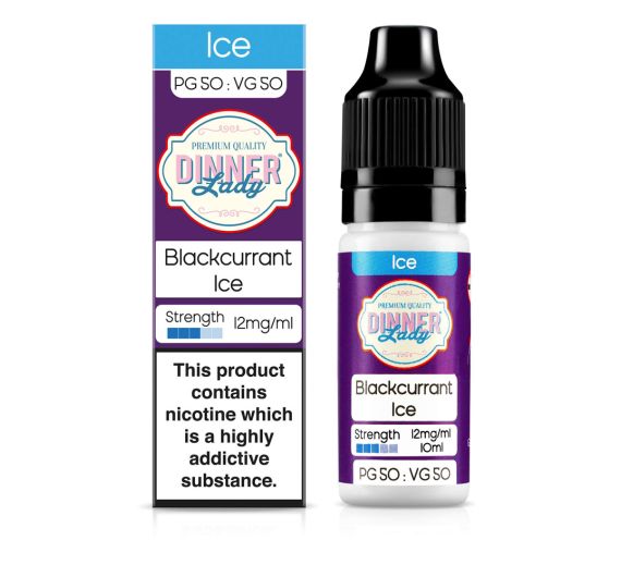 Dinner Lady 50:50 - Blackcurrant Ice - 10ml Liquide