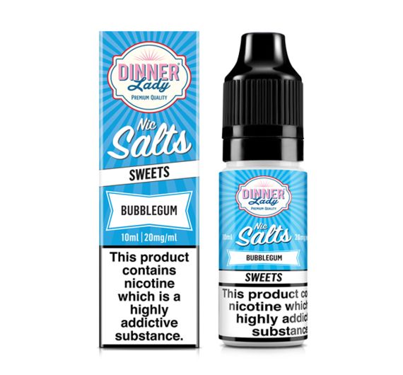 Dinner Lady SWEETS - Bubblegum - 10ml Liquide (Sels de Nicotine) NEW!