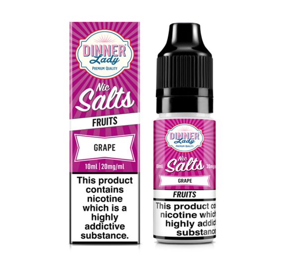 Dinner Lady FRUITS - Grape - 10ml Liquide (Sels de Nicotine) NEW!